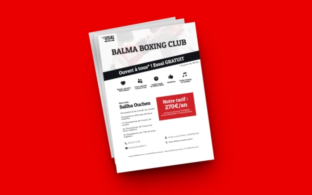 Flyer de Balma Boxing Club